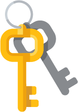 Keys icon - representing escrow